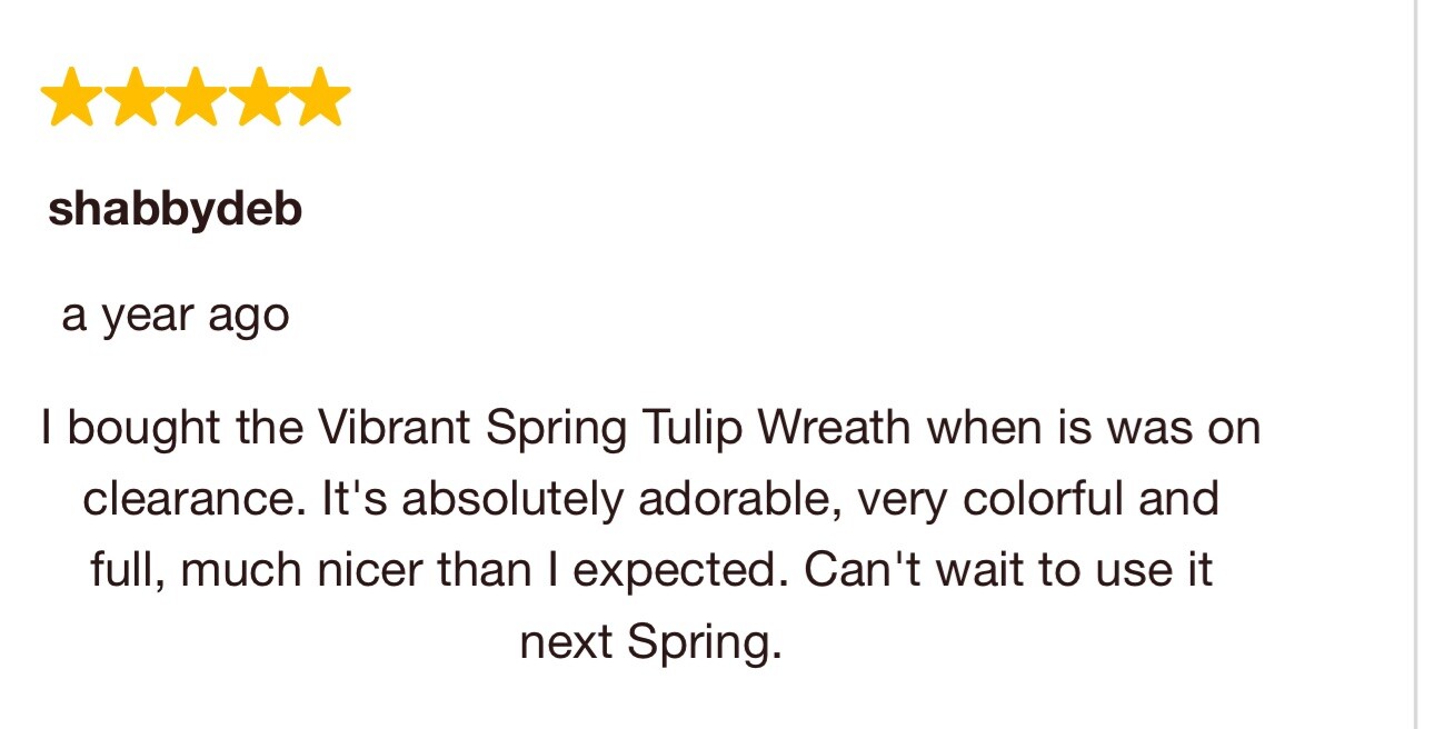 Lighten wreath tulips summer spring fall CLEARANCE Batteries$30 Martha Stewart