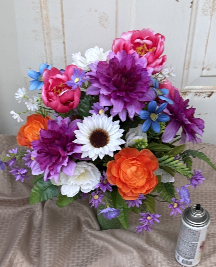 Cemetery Flowers Sympathy Grave Artificial Arrangement For Grave