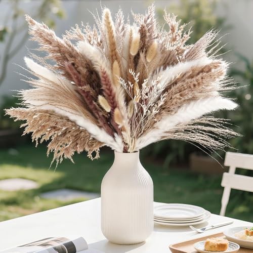 PCS Natural Dried Pampas Decor – Dried Flower Filler for Centerpieces, Boho 450