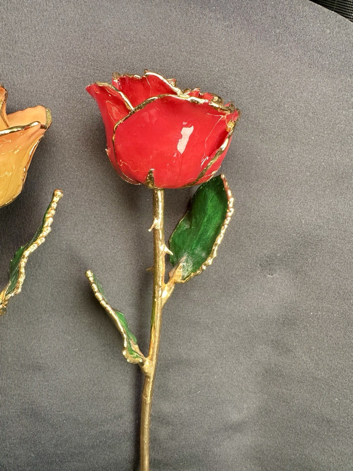 The Forever Rose 11” Real Rose Dipped in 24K Gold Valentines Day Gift – Lot Of 3
