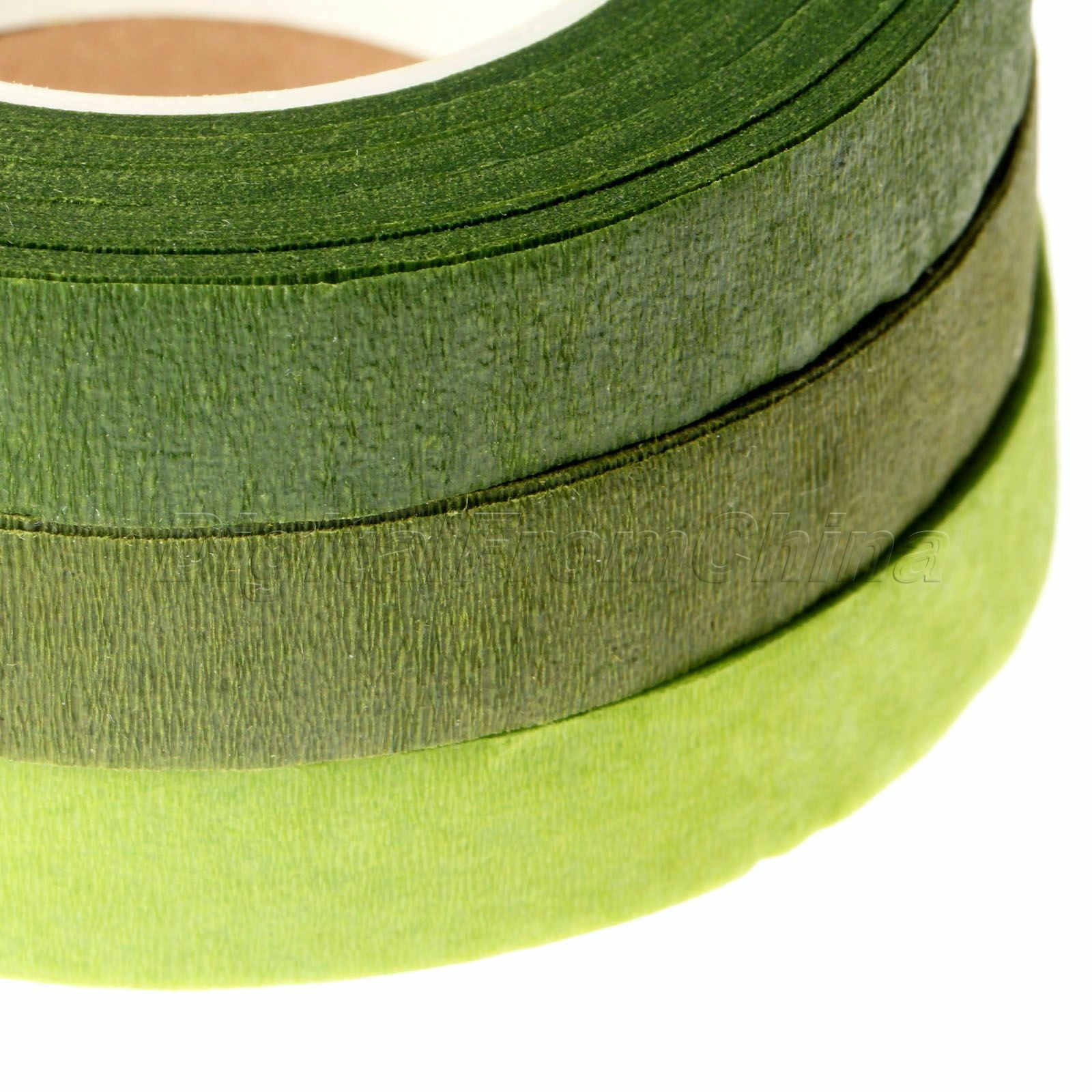 Florist Stem Tape Wire Floral Work Plastron Rose Flower Stamen Paper Wrap 12mm