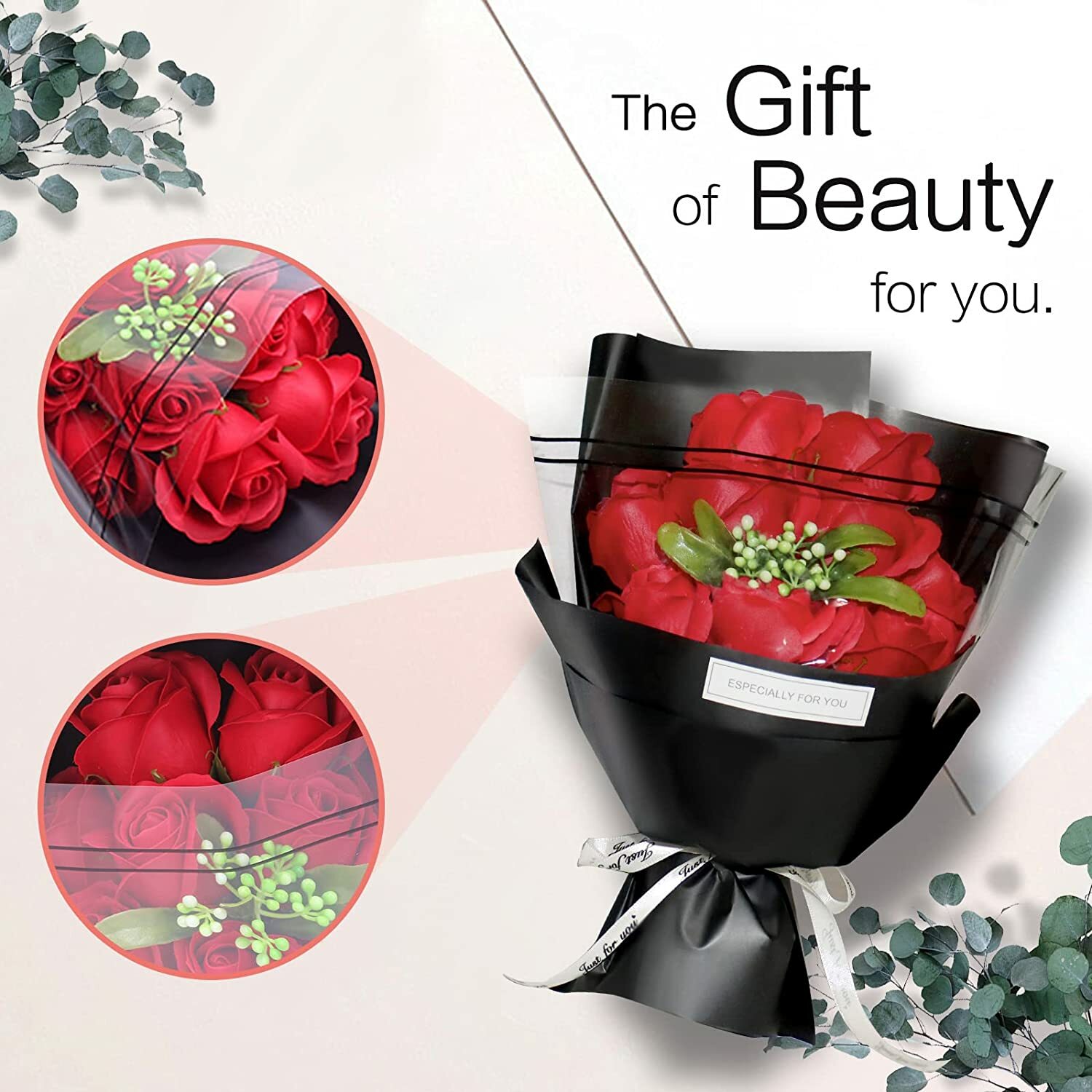 Eternal Rose Flower Necklace Valentine’s Day Wife Grilfriend Wedding Gifts Decor
