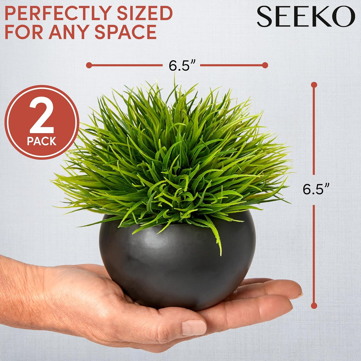 Fake Plants in Ceramic Pots – Masculine Home & Shelf Decor | Realistic Succulent