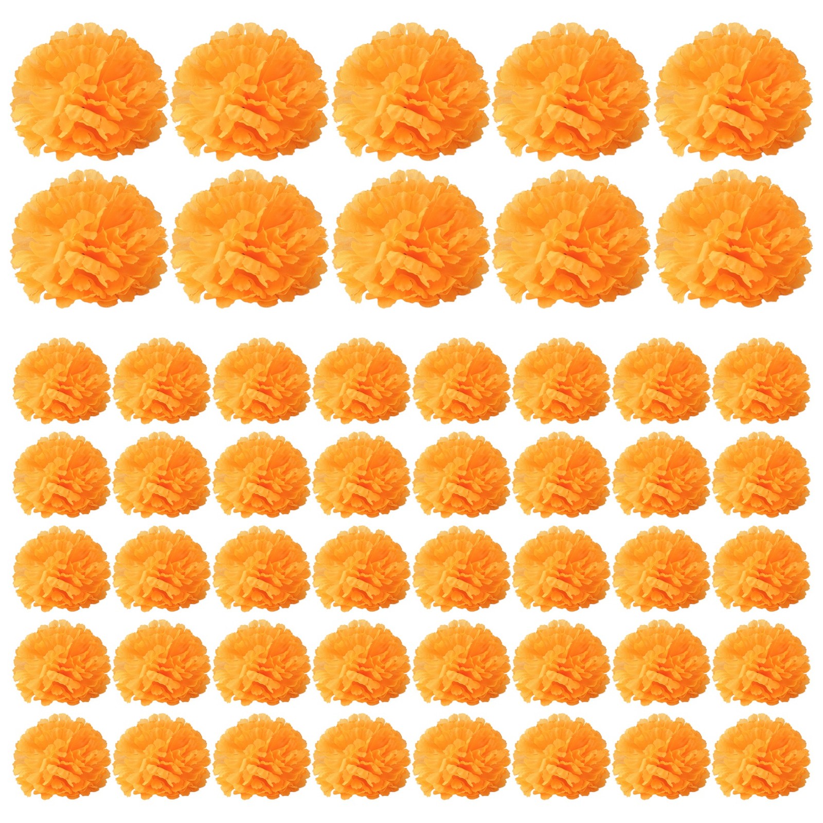 3.9inch Marigold Flowers Artificial Day of the Dead Flower 50Pcs Fake3538