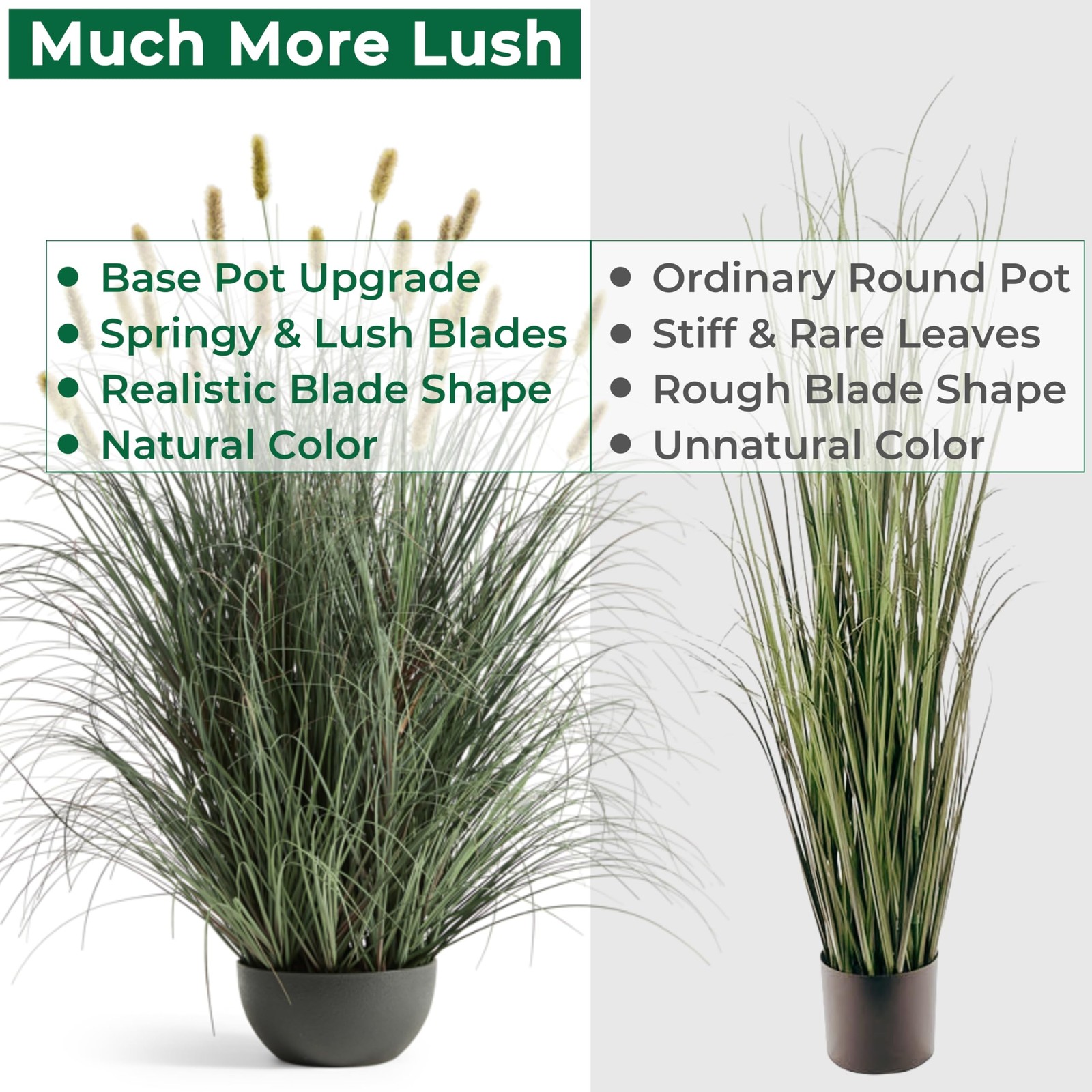 4ft Onion Grass, Artificial Plant and Greenery, Fake Floor Plants Indoor Outd…