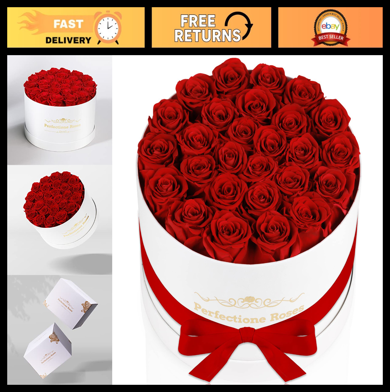 27 Preserved Red Roses in Box – Perfect Mother’s Day & Birthday Gift for Her