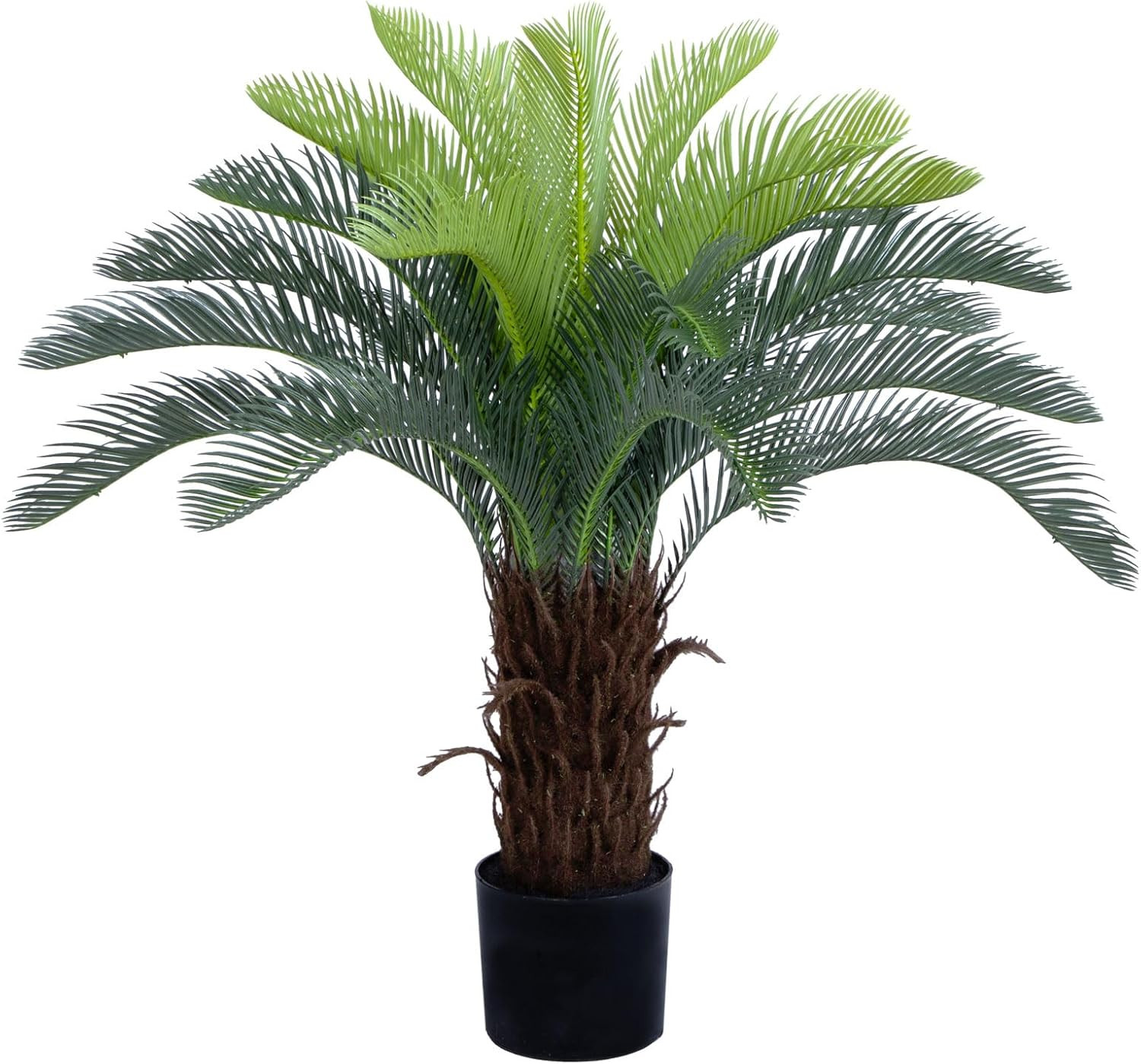 Lifelike 3Ft UV Resistant Faux Sago Palm Tree for Home & Patio Decor