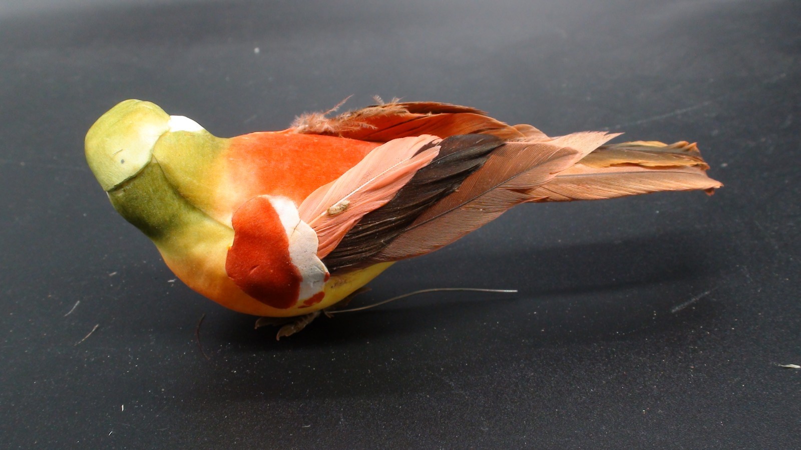 Set of 1 2 Artificial Birds for Decoration, Floral Arrangements with wires. #35