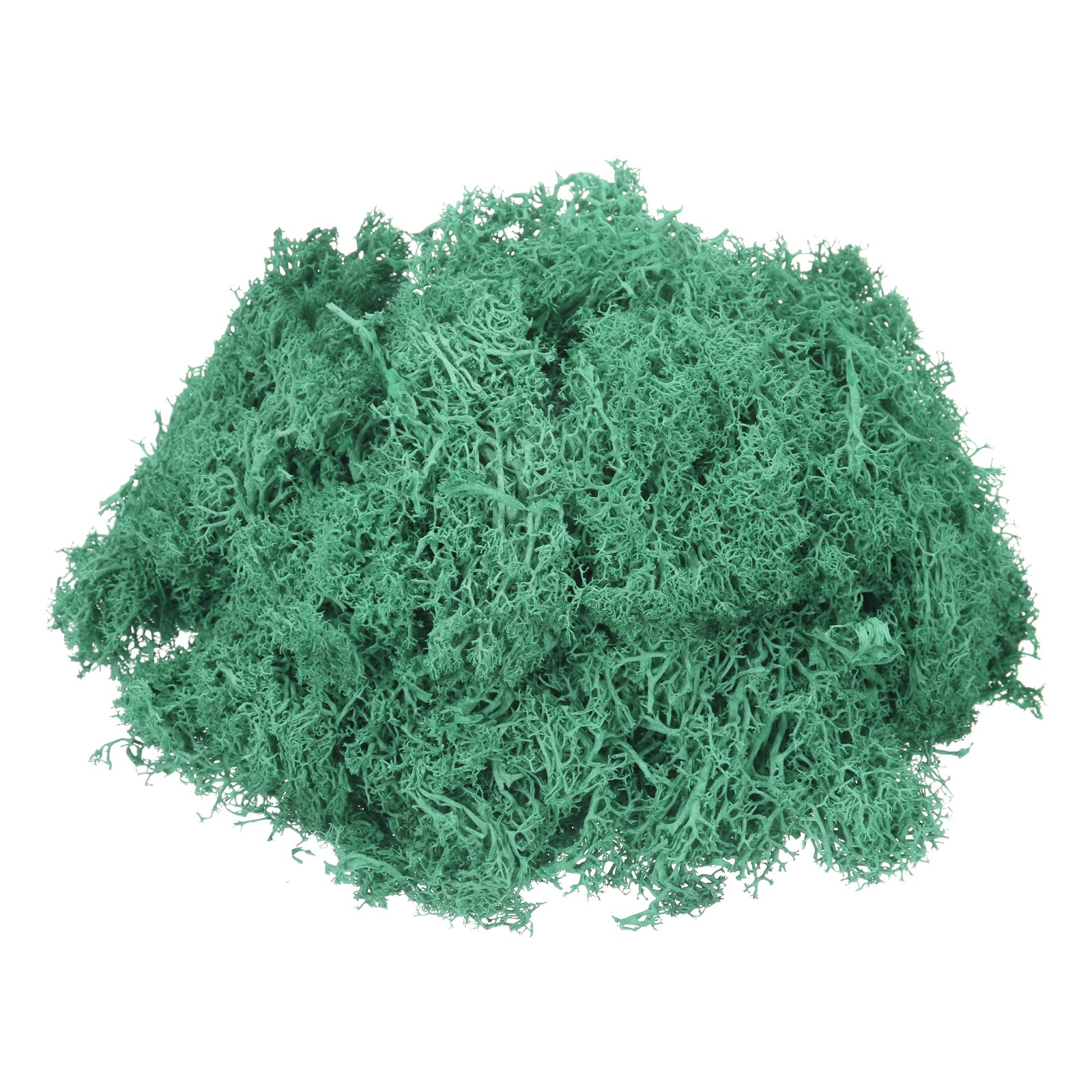 11.3oz Preserved Reindeer Moss, Teal Green Decorative Artificial Fake Moss