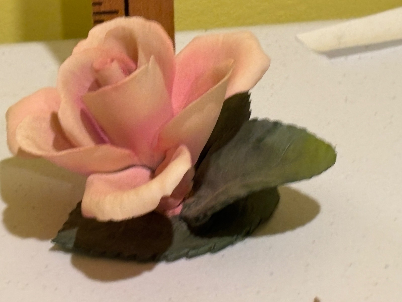 Napoleon Italy Rose flower figurine bisque
