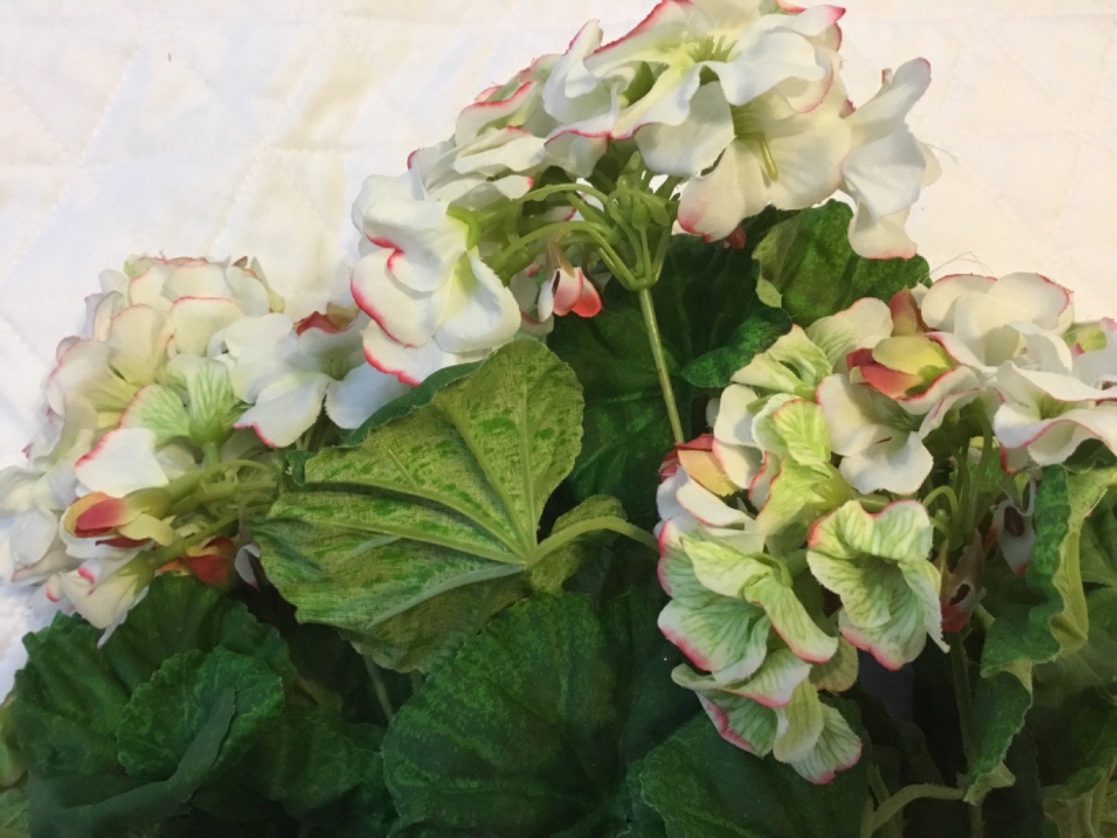 Home Interiors Vintage Foliage Geranium Flower Stem