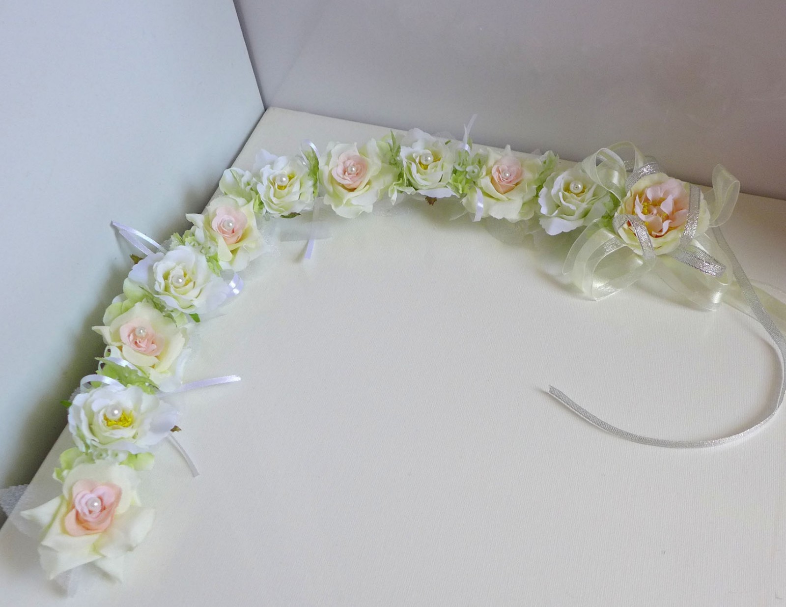 Bridal Garland Artificial Silk Flower Wedding Hanging Wall Decora