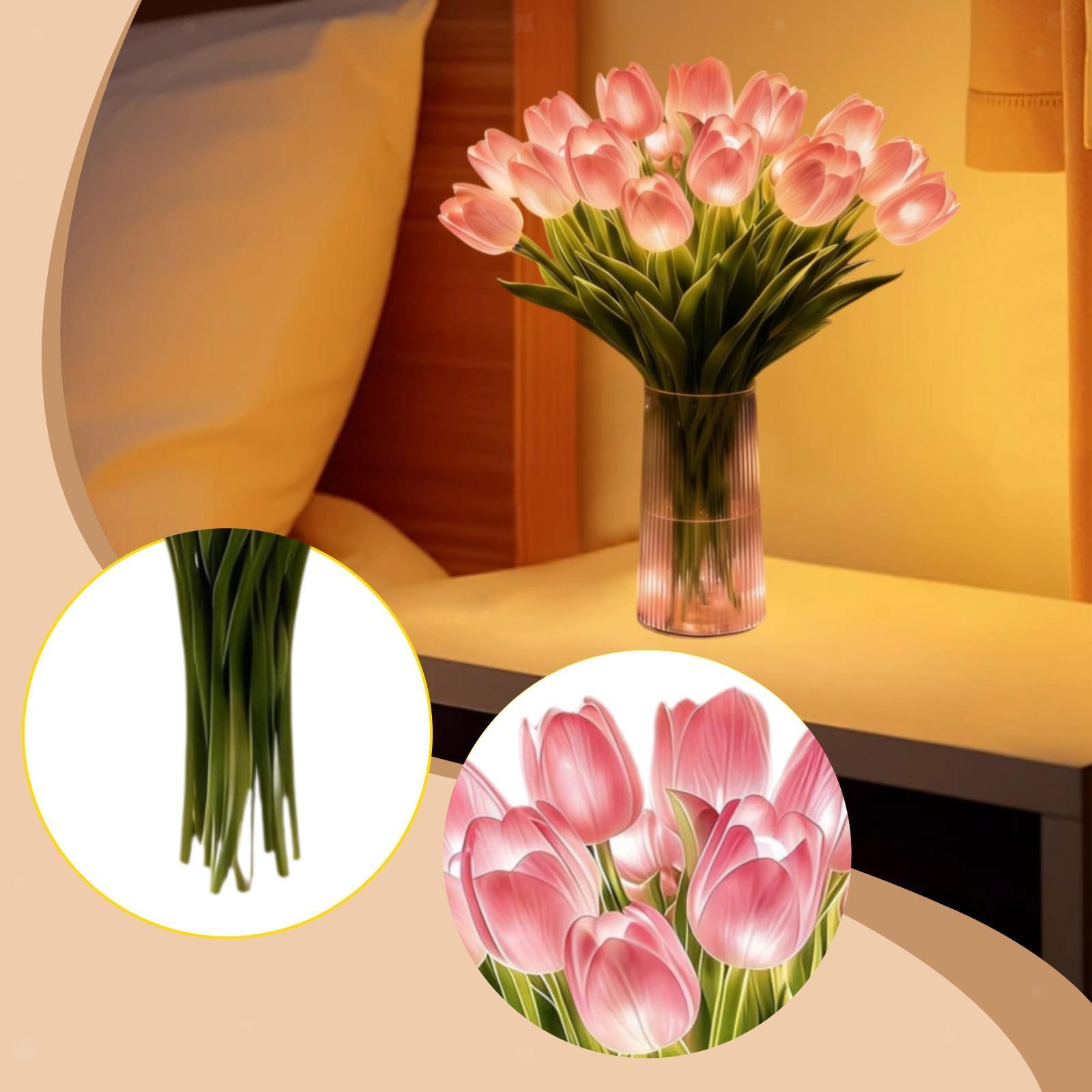Flower Light Dining Table Wedding Decoration Decorating Romantic Night Light