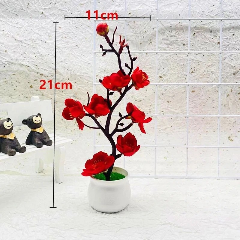 30 Cm Artificial Plants Bonsai Small Tree Simulation Pot Plants Fake Flowers Tab