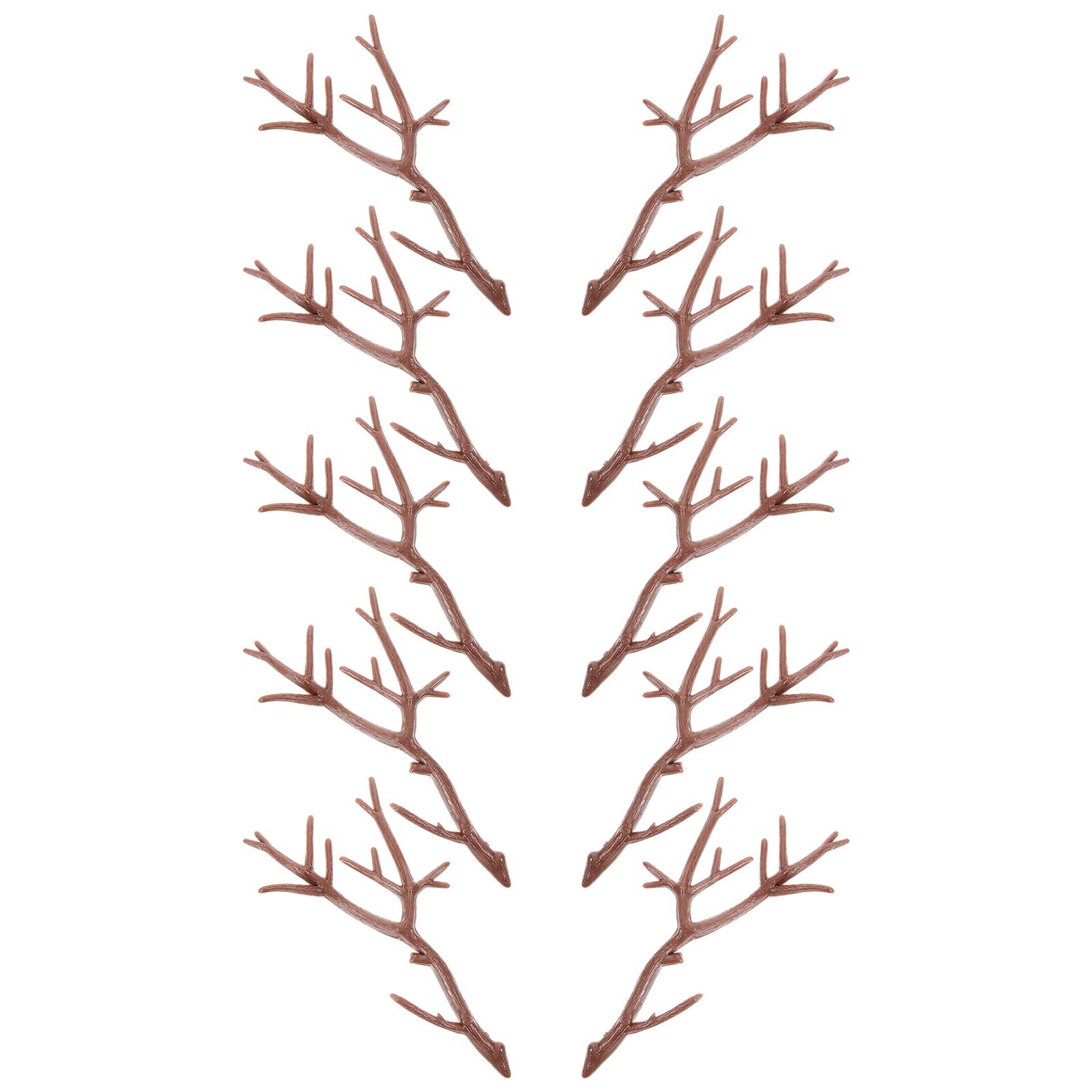 10pcs Mini Antler Tree Branches Artificial Twig DIY Craft Branches Plastic De…
