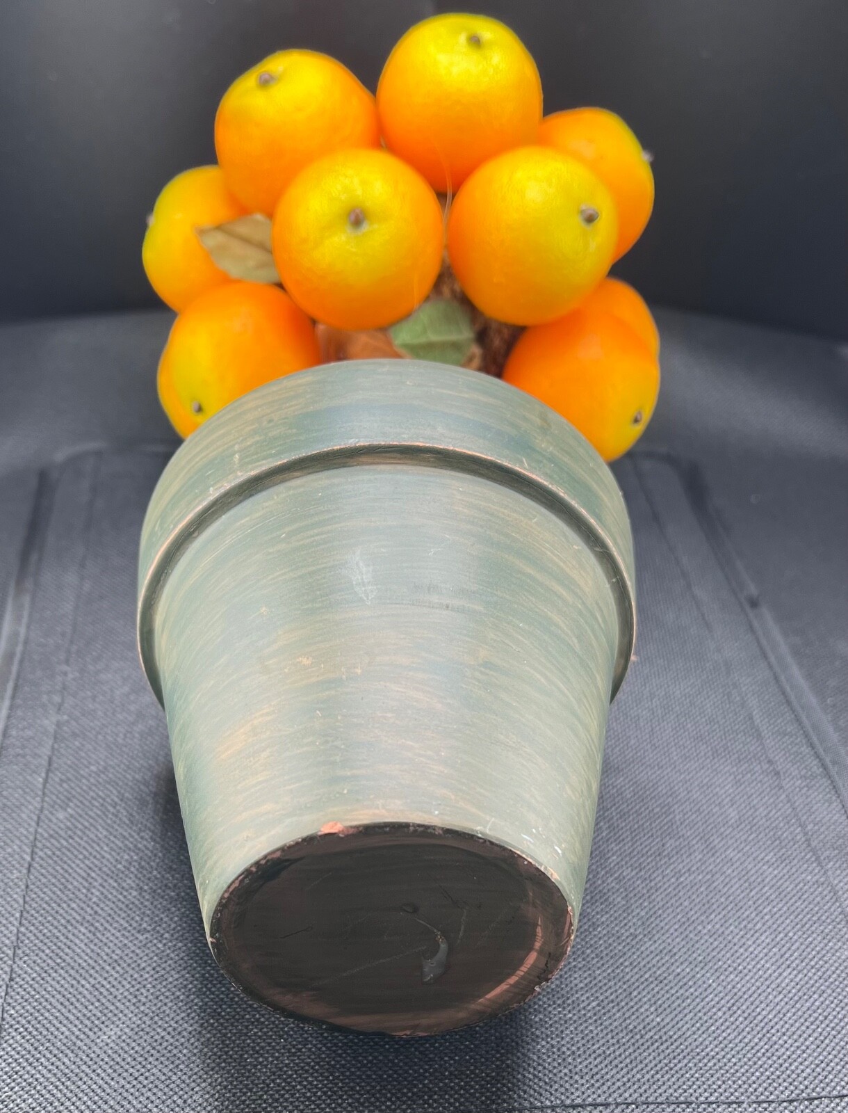 Artificial Small 11″x4″ Manderin Orange Clementine Tree Home Office Decor Deck