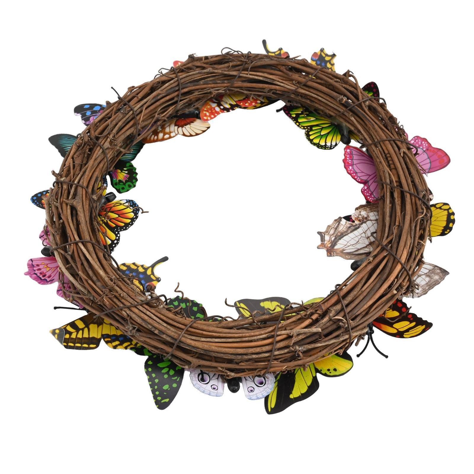 Artificial Wreath Butterfly Wreath Butterfly Wreath Excellent Decoration Spring