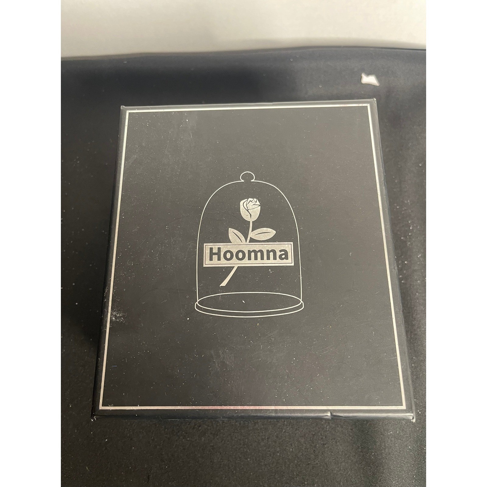 Preserved White Rose Glass Cloche Gold Handles Eternal Flower Gift Box