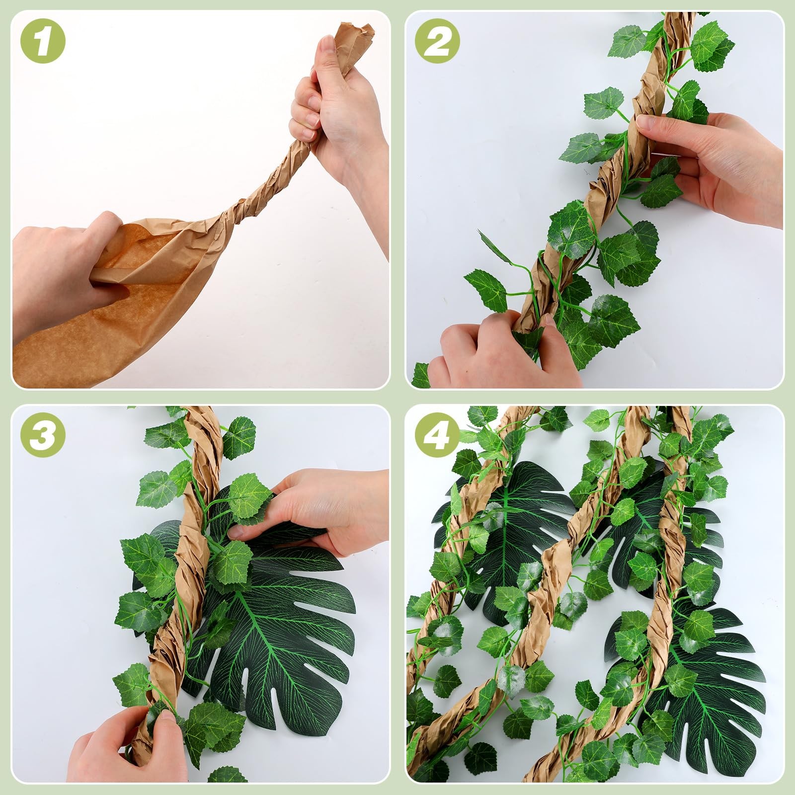 Jungle Theme Party Decoration Vine for Classroom Room Safari Rainforest Leaf …