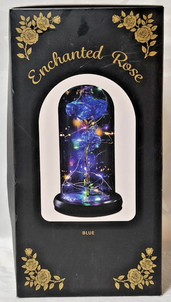 Galaxy Artificial Rose, Forever Enchanted Flowers with Colorful LED Light in