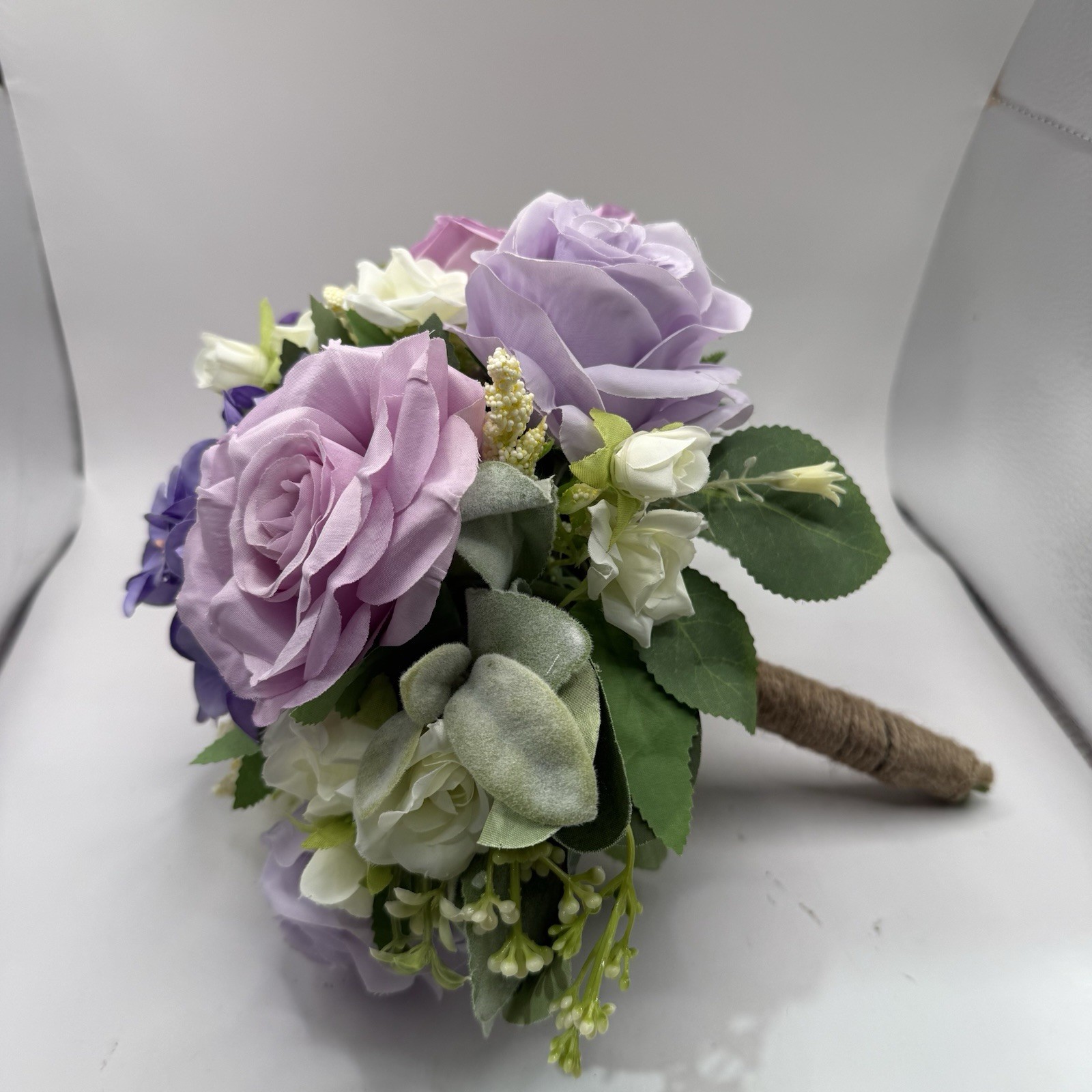 Wedding Bouquet Bride Bridal Bridesmaid Centerpiece Artificial Flowers Lilac
