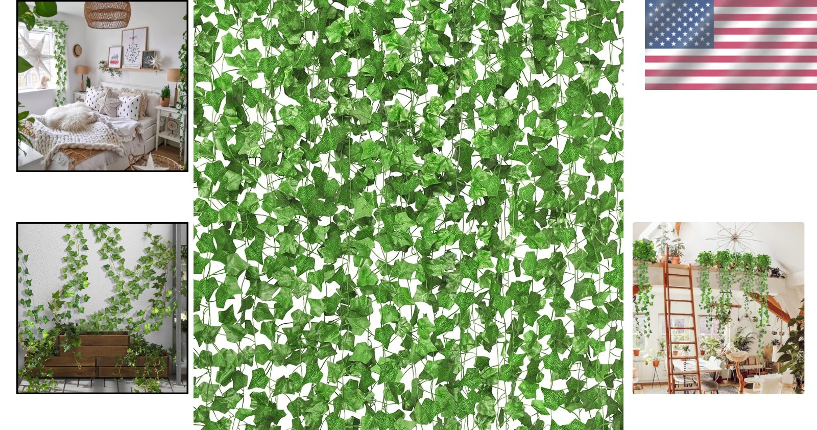 Versatile 588FT Artificial Ivy Garland – Perfect for Home, Parties, and Gardens