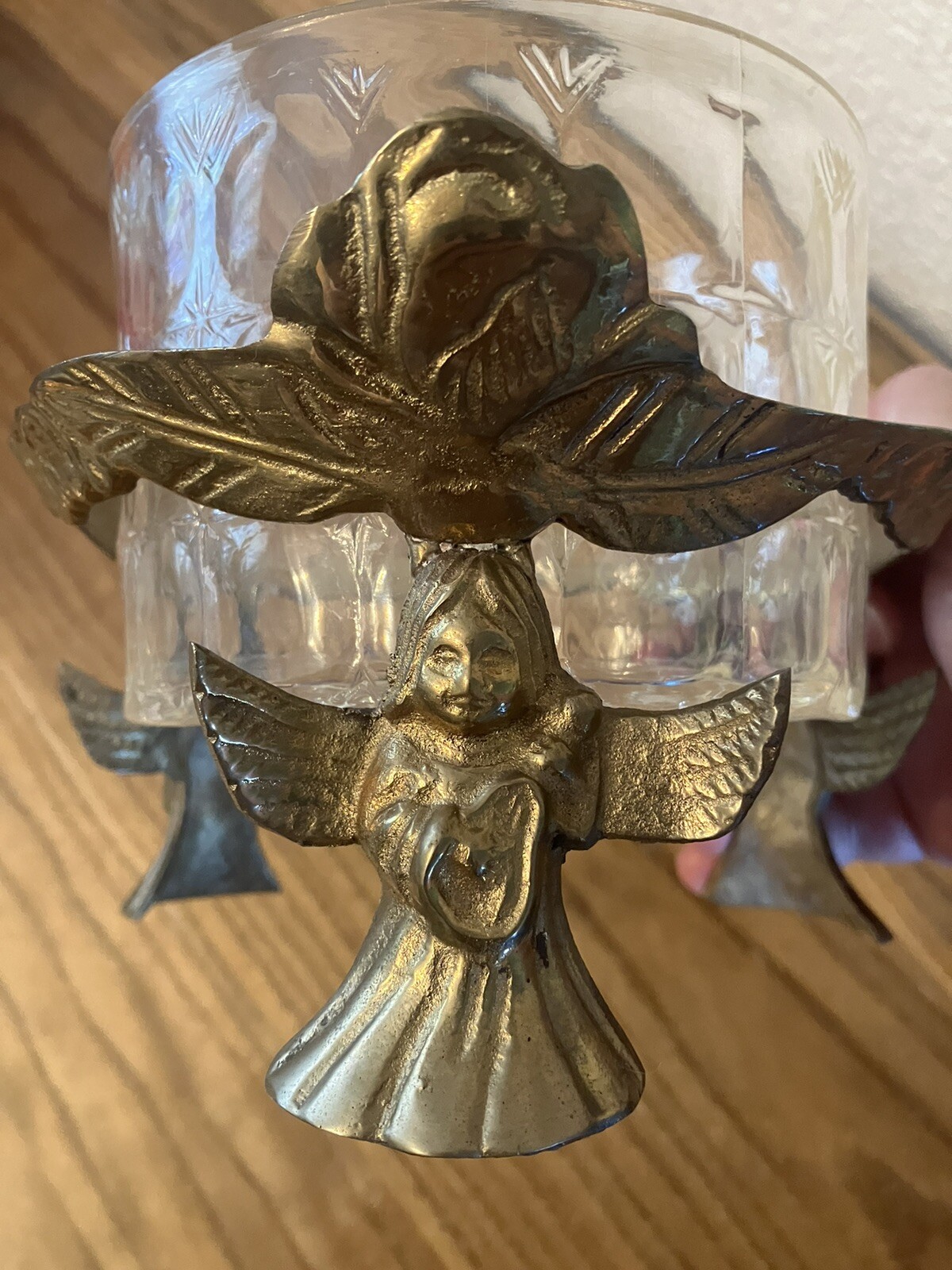 Metal Angels With Instruments Plastic Bowl Centerpiece