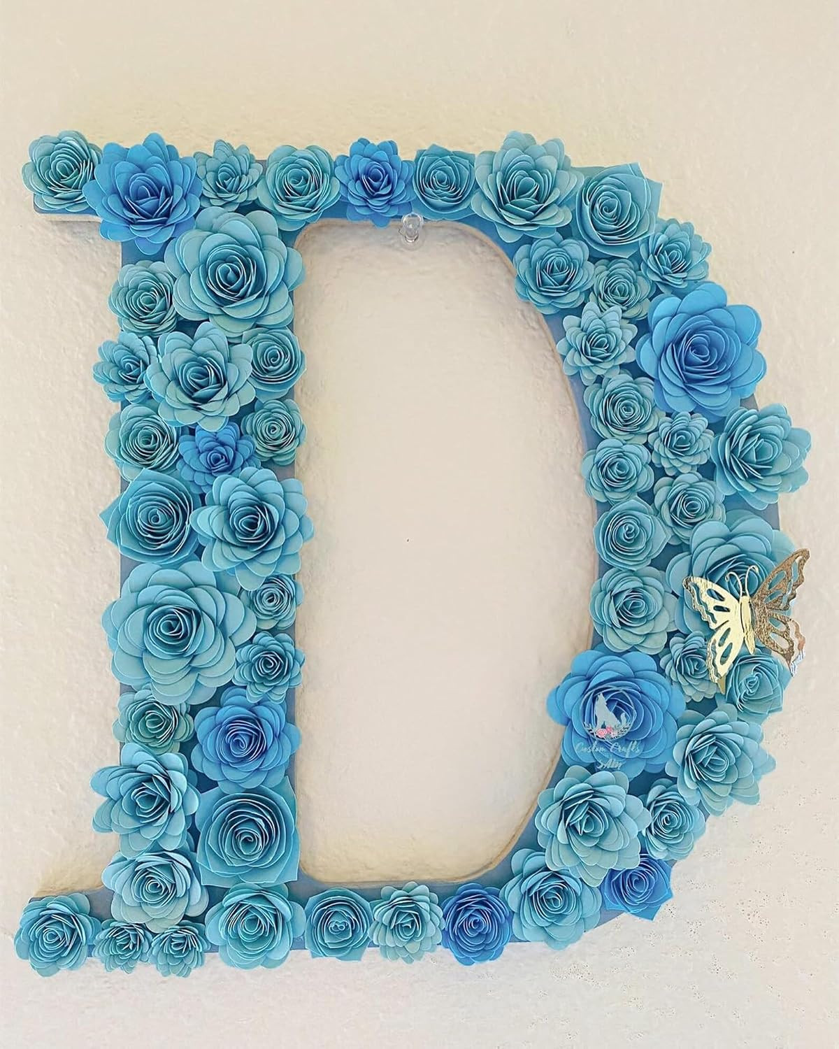 Blue Roses Artificial Flowers, Mini Paper Flower Crafts DIY Gift Decorations for
