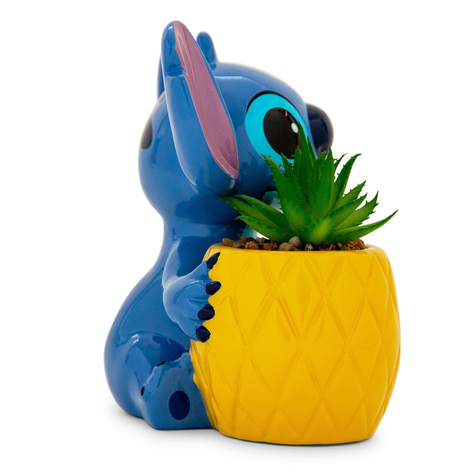 Disney Lilo & Stitch Pineapple 6-Inch Ceramic Planter with Artificial Succule…