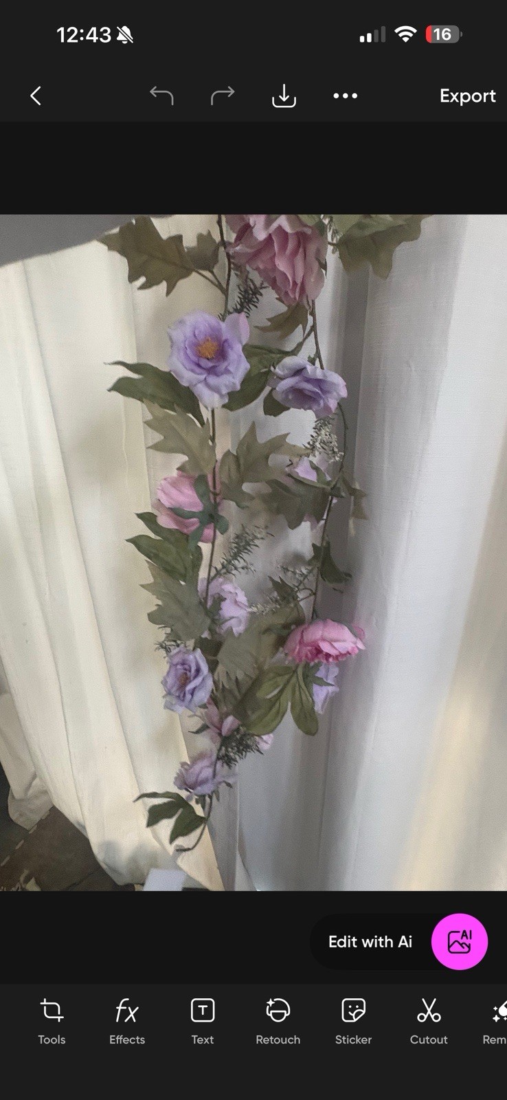 Bundle Of Artificial Pink Peony Purple & Rose (2)6Ft Garland & Bouquets New