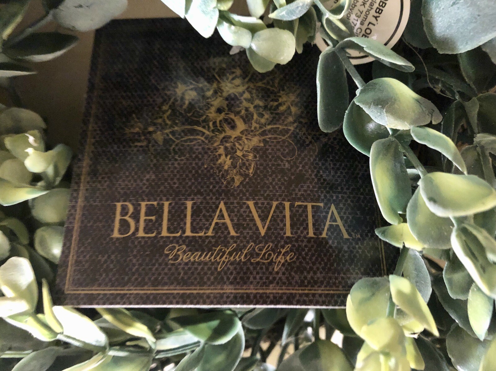 15” Eucalyptus Wreath Christmas Wreath, Hobby Lobby Bella Vita, Brand New