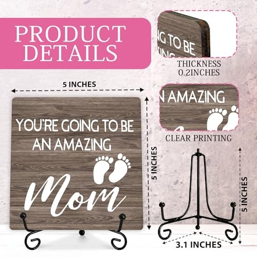 You’re Going To Being An Amazing Mom Wooden Sign-I Love You Mom Gifts mom-18