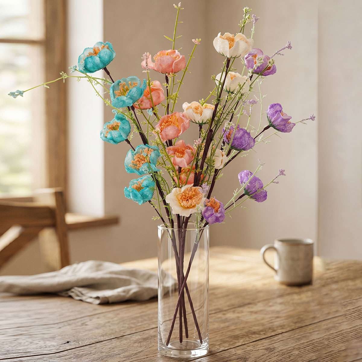 Artificial Silk Rhododendron Flowers Ornaments Home Wedding Decor UV Resistant