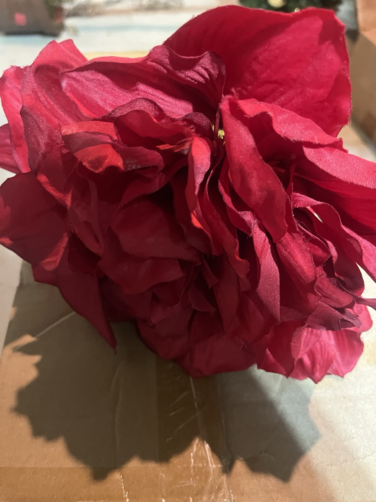 Pottery Barn Faux Amaryllis Bundle Christmas 12″ H red New