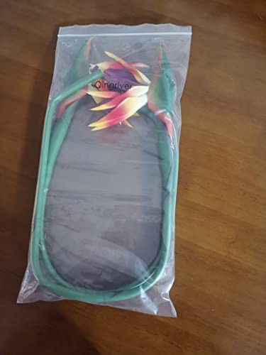2 Pcs 32” Artificial Bird of Paradise Flowers Plants for Home Garden Orange