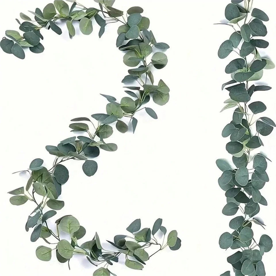 1pc Artificial Eucalyptus Garland Vine Leaf Wedding Arch Indoor Outdoor Decor