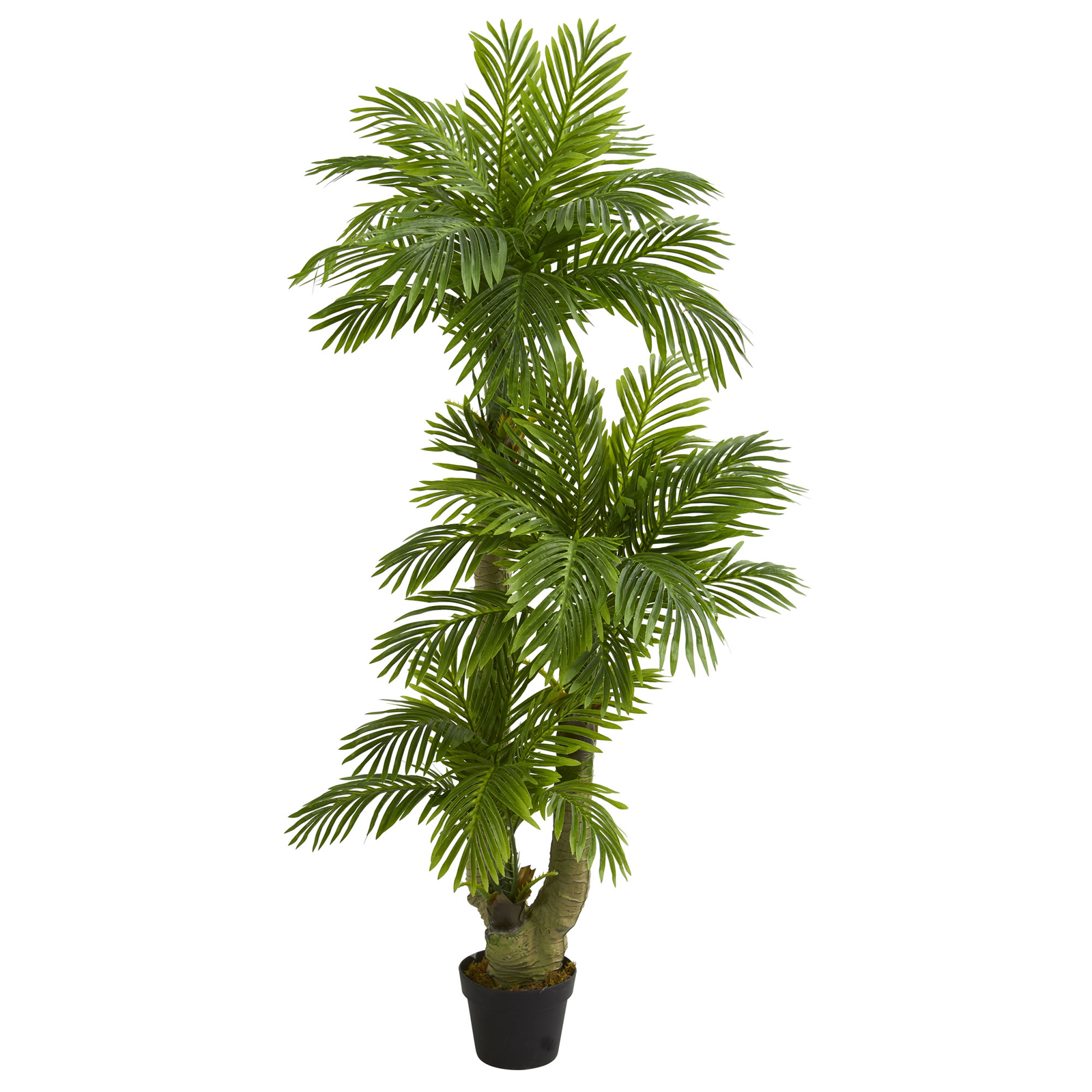 Triple Phoenix Palm Artificial Tree Nearly Natural 5’ Home Decoration Realistic