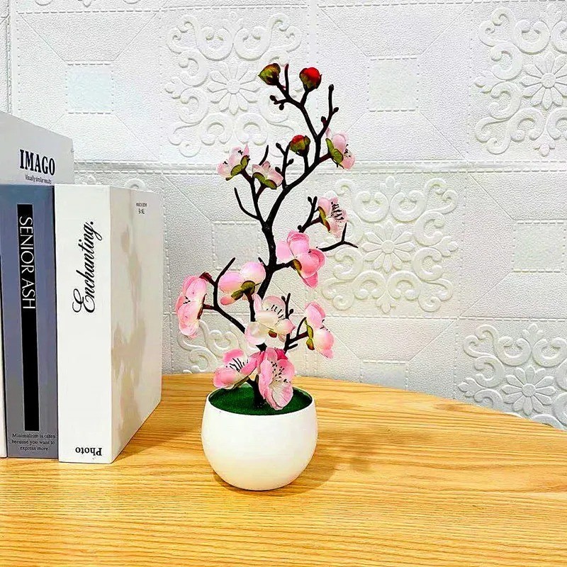 30 Cm Artificial Plants Bonsai Small Tree Simulation Pot Plants Fake Flowers Tab