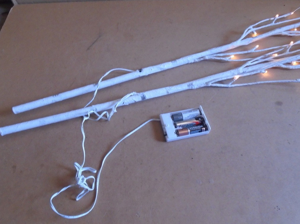 Evergreen LED Birch Branch Pack of 2 (battery operate)