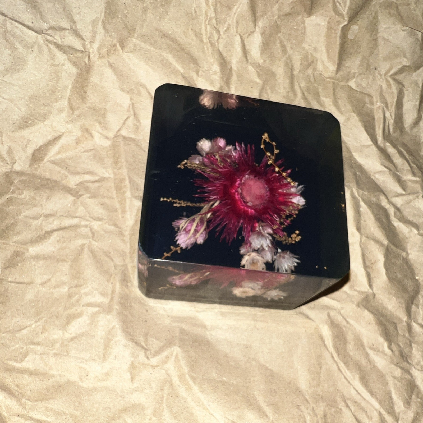 Black Pink White Floral