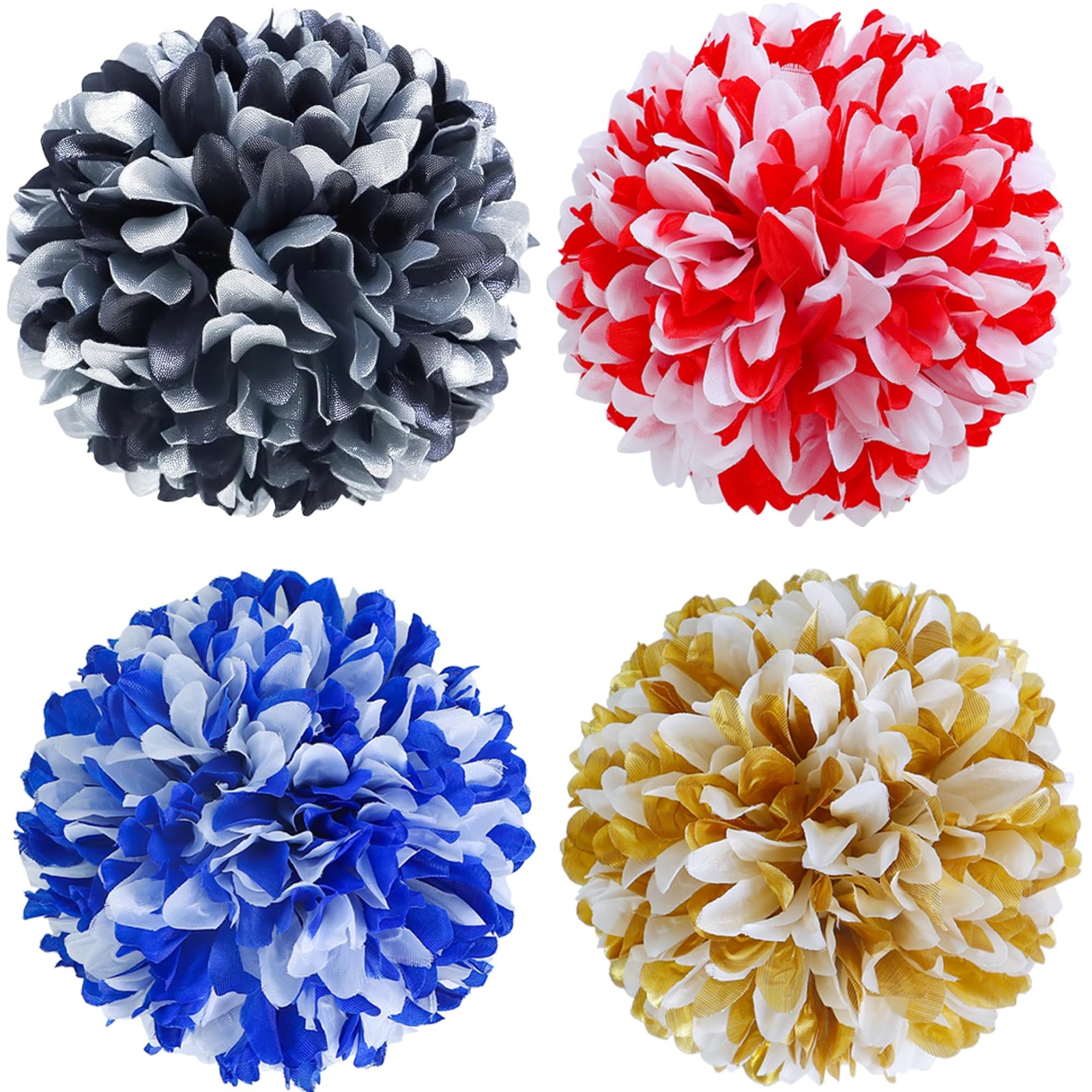 4 PCS Homecoming Mum Flower 6.7 Inches Artificial Silk Chrysanthemums Party