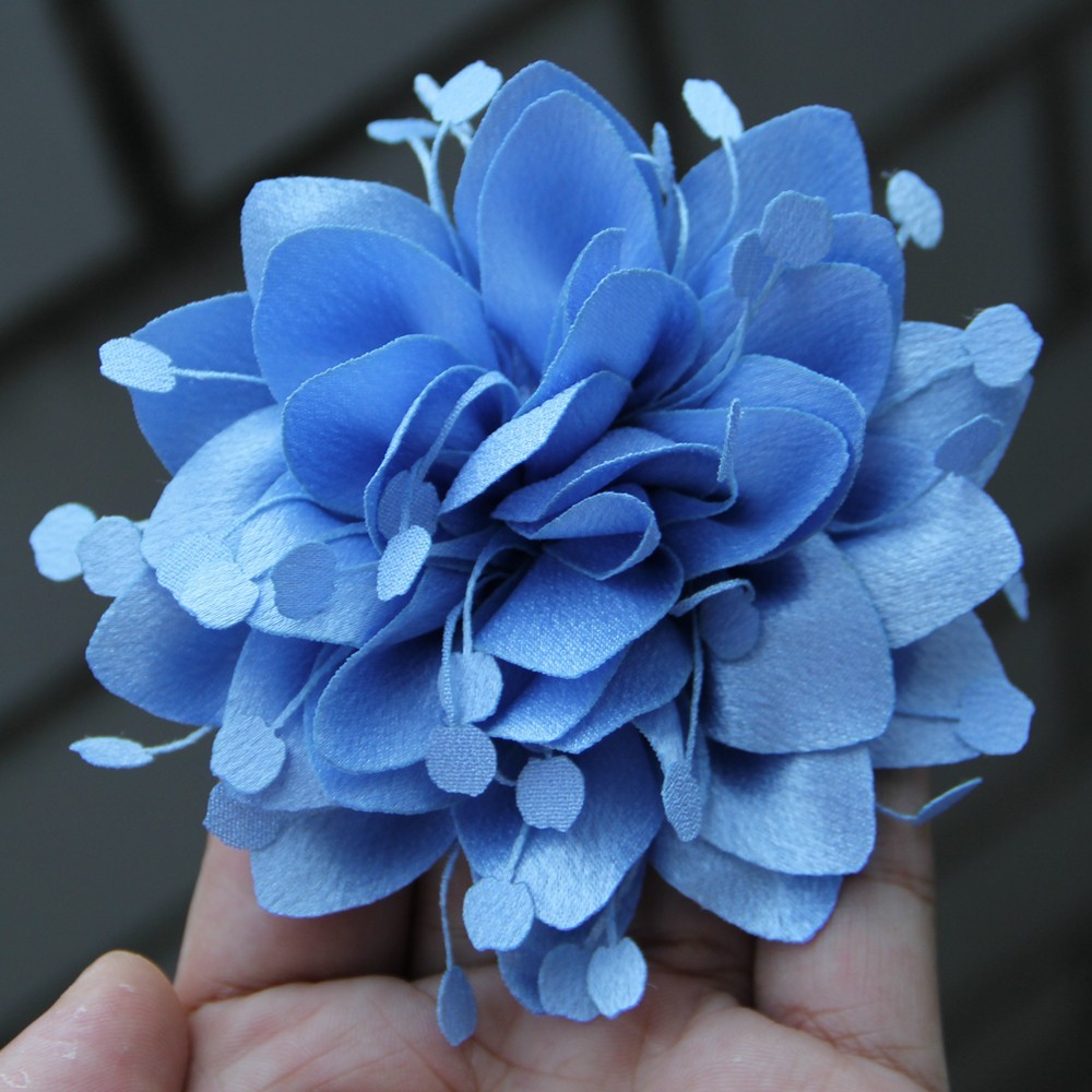 Fashion Multi-layer Large Fabric Handmade Collar Flower Lapel for Pins Suit