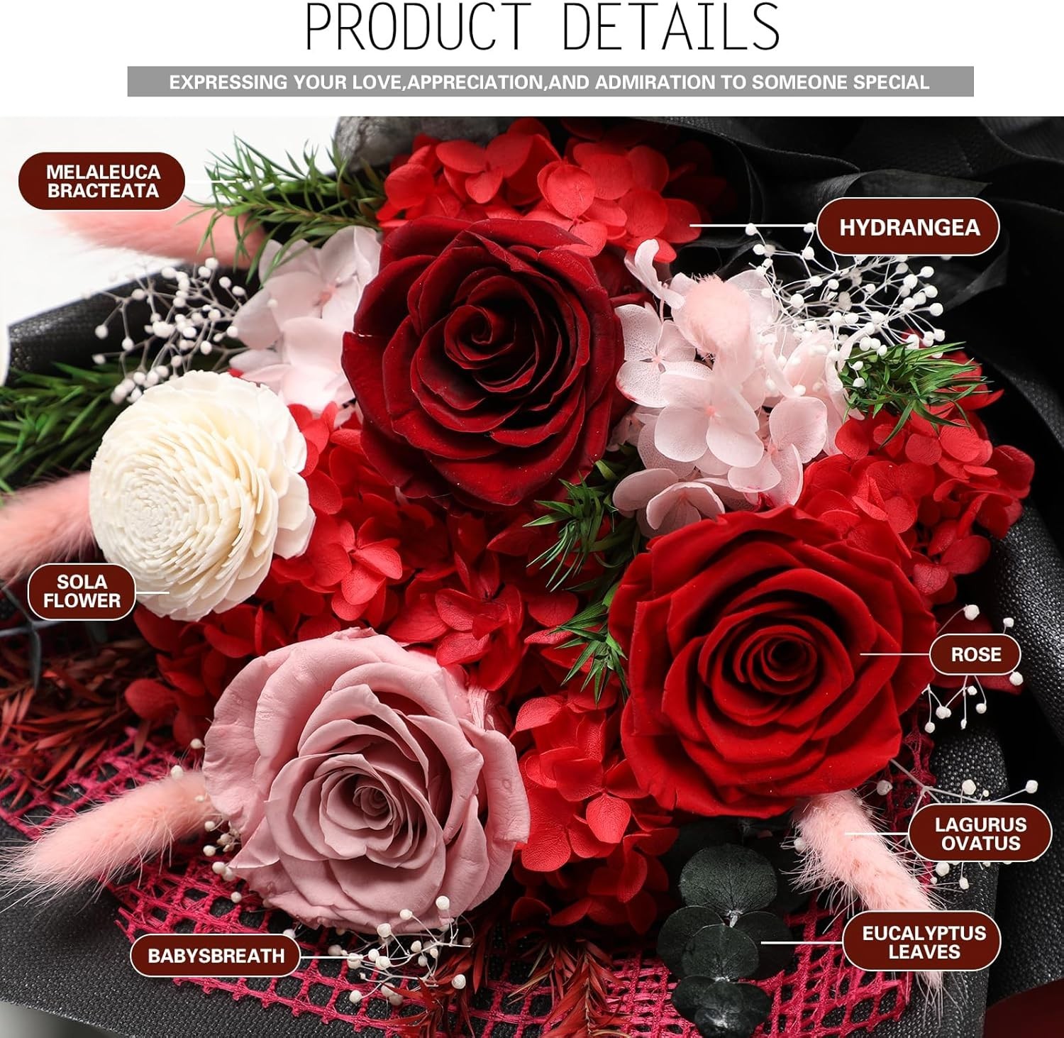 Flowers for Delivery Preserved Fresh Flower Bouquet Mothers Day Roses Gifts for