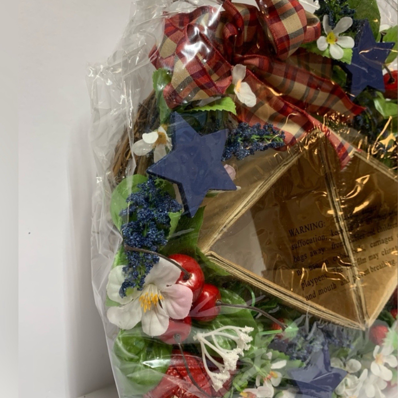 Vintage Avon Americana Patriotic Wreath | Summer July 4 | NIB 2002 Retired HTF