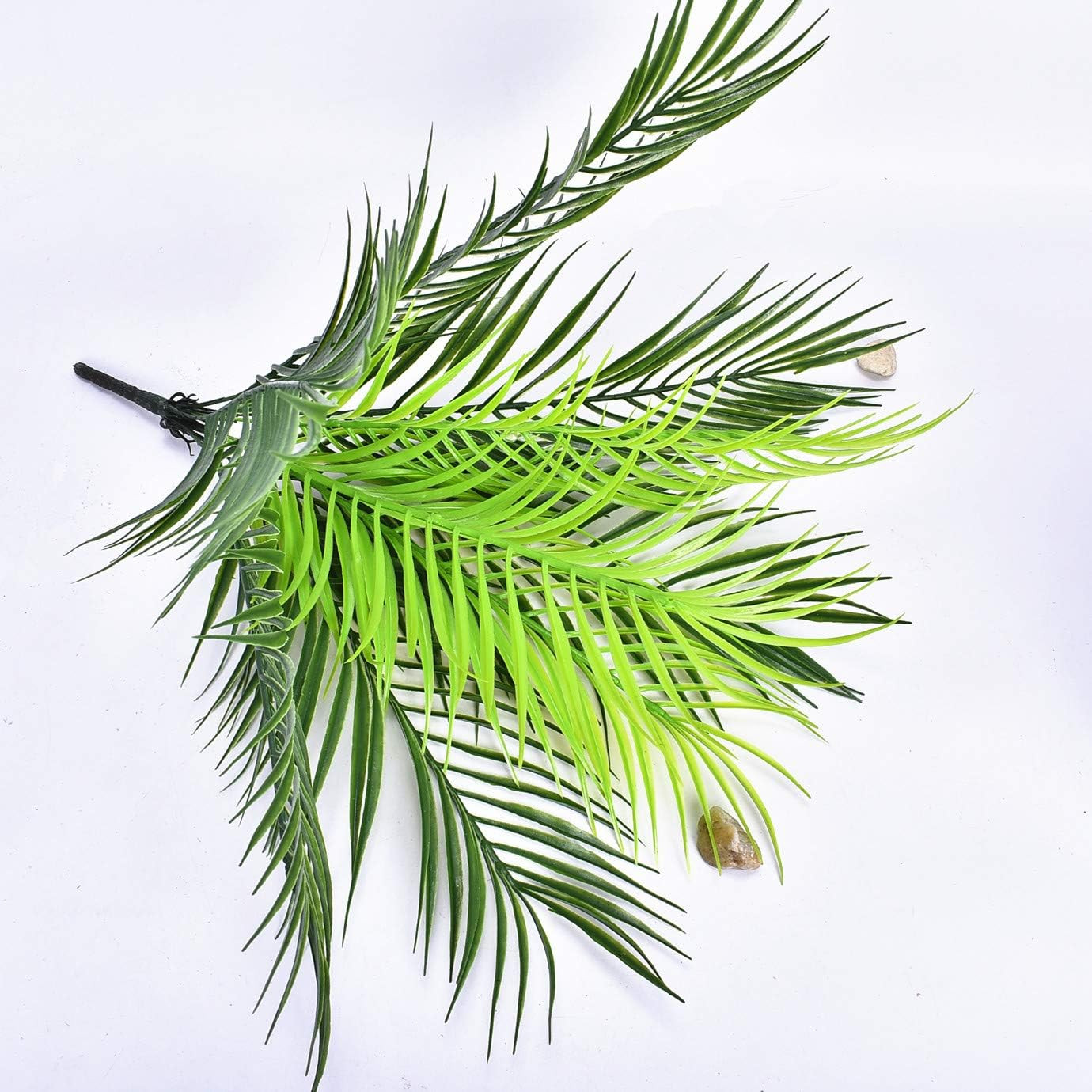 Artificial Palm Plants, Plastic Tropical Palm Tree Shrubs Fake Greenery Decor fo