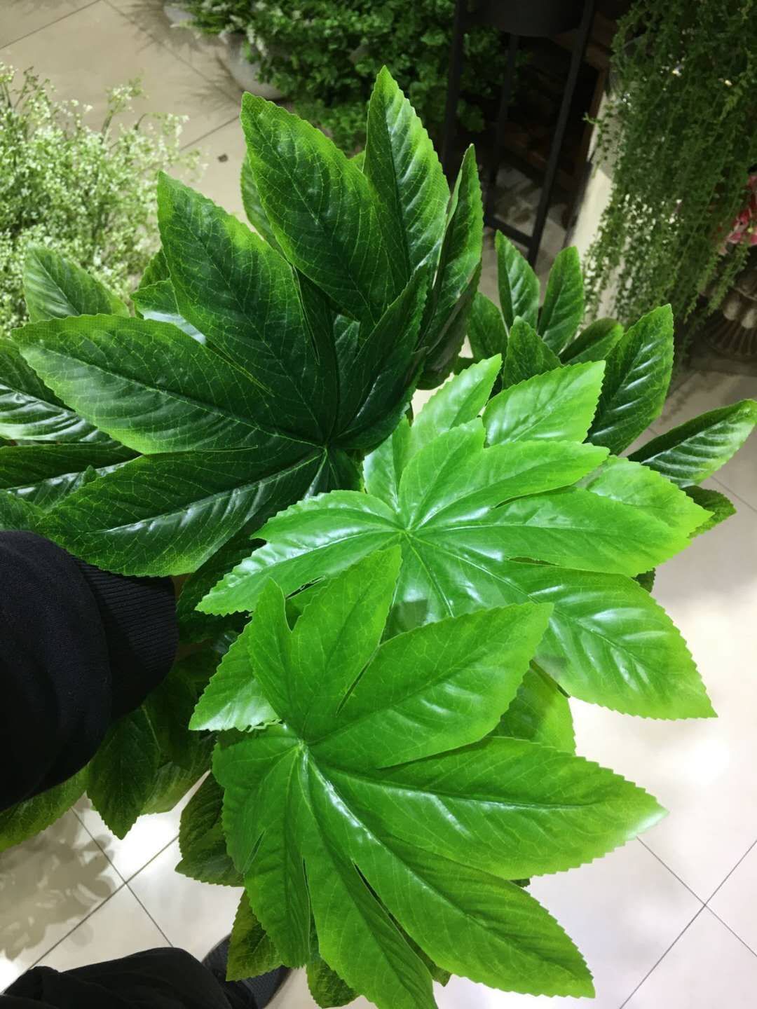 75cm 18 Leaves Artificial Tropical Plant Shrub Interior Hotel Home Garden Decor