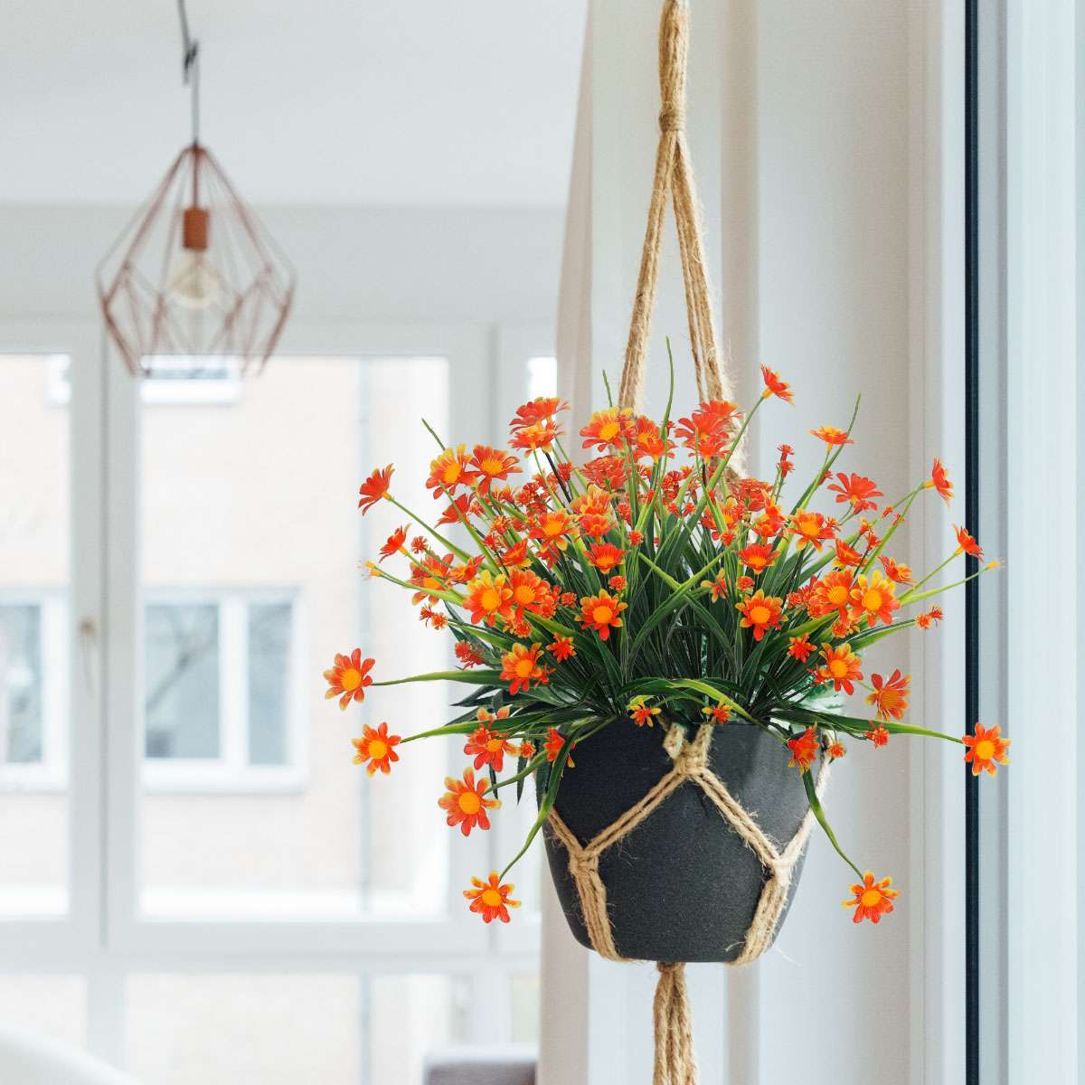 43 Heads 7 Twigs Artificial Flowers Plants Wedding Home Garden In/Outdoor Decor