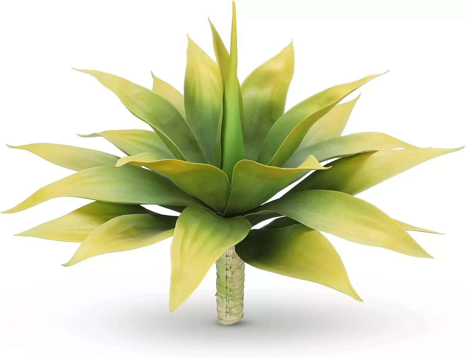 Set of 3 Fall Artificial Agave Fake Plant, Yellow Fake Agave Plant 22 inches