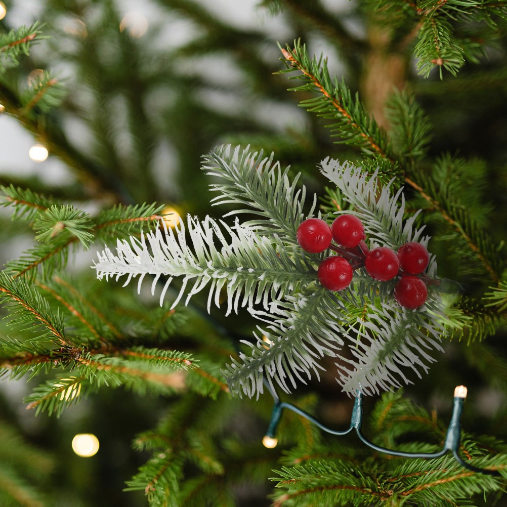 10Pcs Reusable Artificial Christmas Berry Stems for Decor Assorted Color PVC