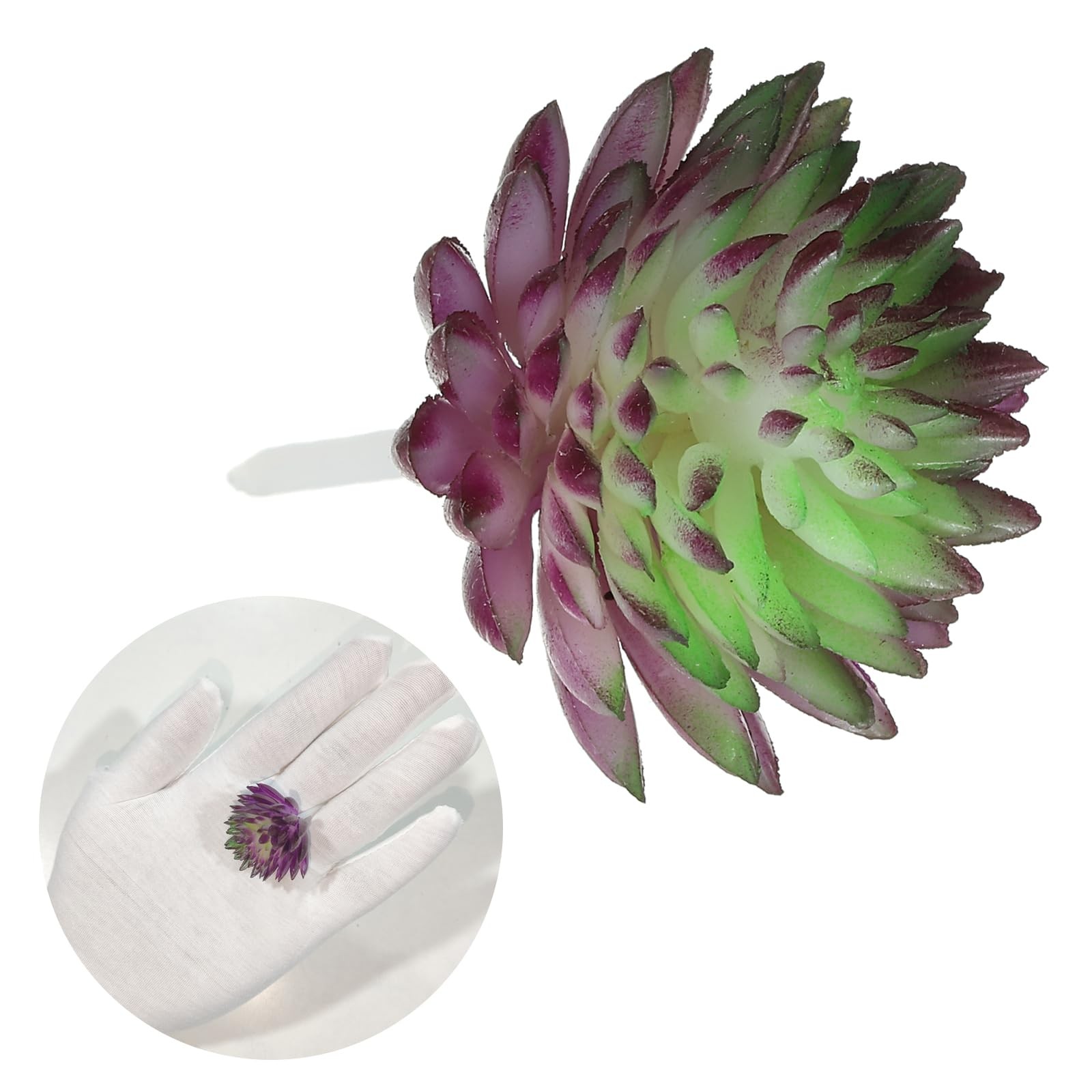 Mini Artificial Succulents, 2 Pack Unpotted Faux Succulent Picks Fake Succule…